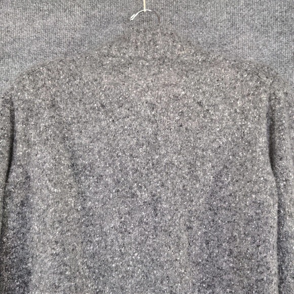 Luca Nobili Women's 1/4 Zip Pullover Knit Sweater Gray Large Solid Mock Neck - Picture 6 of 11
